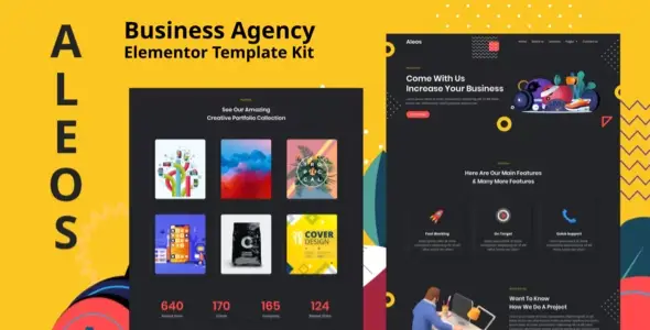 Aleos – Business Agency Elementor Template Kit